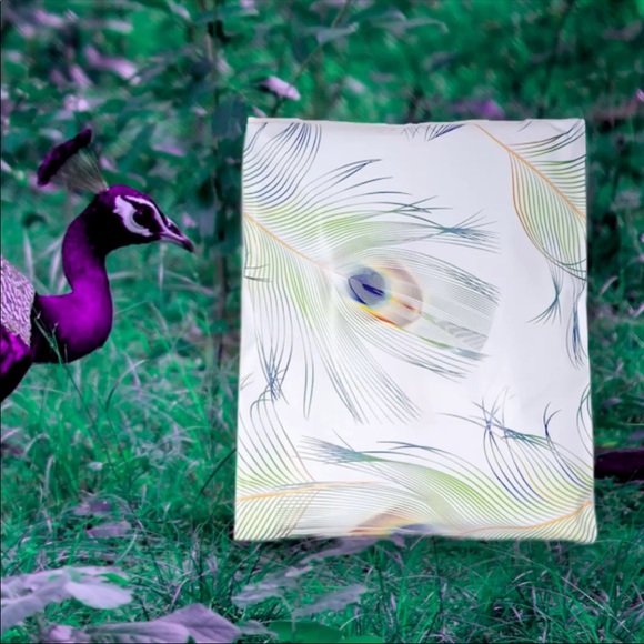 25 10X13 Peacock Feathers Poly Mailers PRICE IS FIRM - Picture 3 of 6